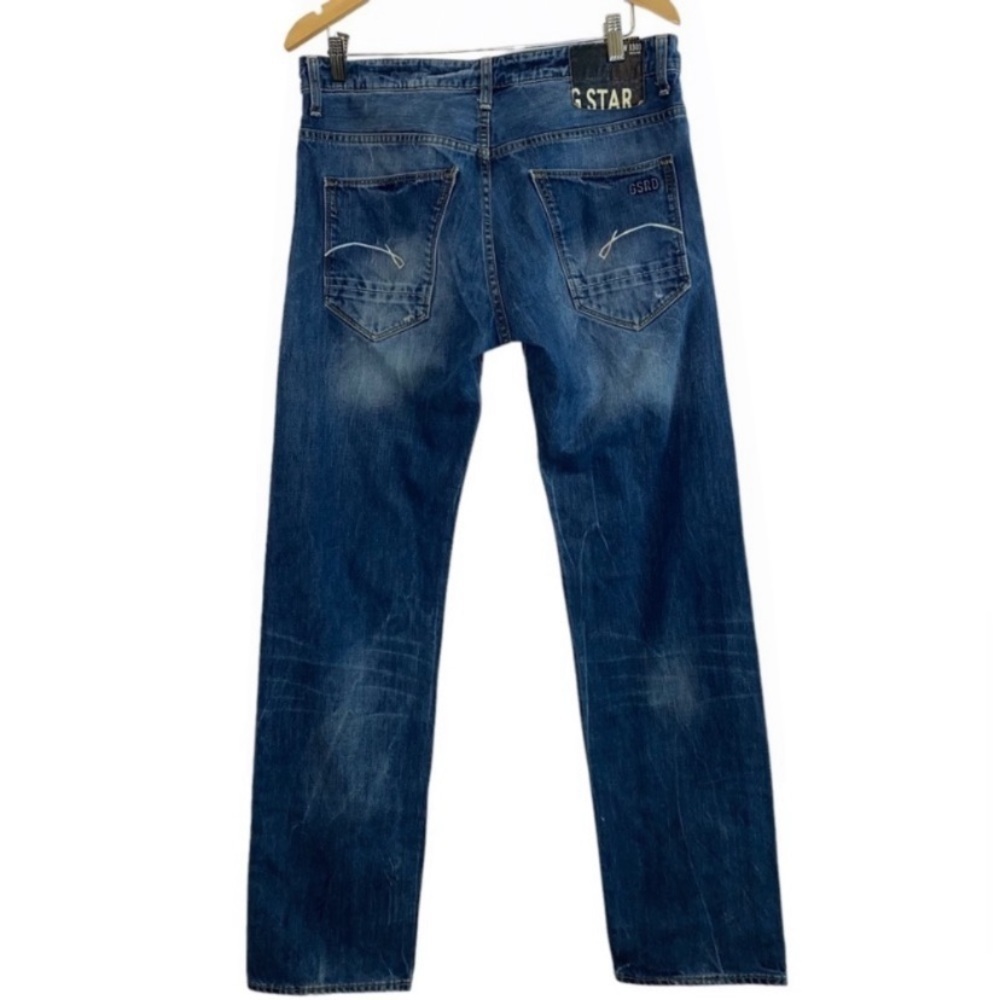 GStar Morris Low Straight Raw Denim Jeans Size 33X34 - Picture 4 of 11